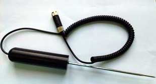 Fast response food probe temperature sensor