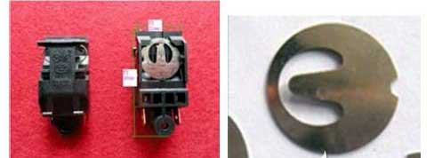 Bimetal structure of temperature control switch