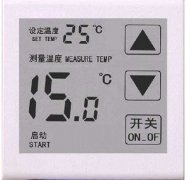 What are the electronic components of the wall-hung boiler thermostat?