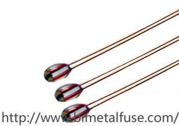 Glass sealing thermistor