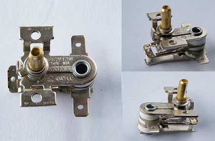 Adjustable bimetal thermostat
