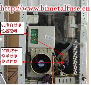 Karte des Installationsortes des Temperaturschalters des Wasserspenders