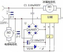 Diagrama de circuito del controlador de temperatura refrigerado por aire del refrigerador