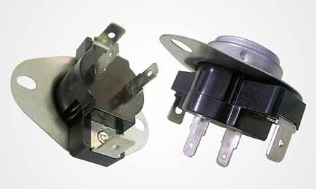 NC 10 A a 250 V CA, 15 A a 125 V CA Termostato bimetálico, +10 → +150 ° C, reinicio automático