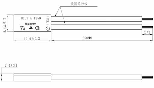 Minimum temperature control switch size