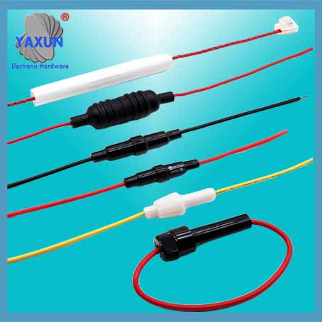 Electrical connection fuse tube holder