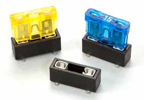 medium blade fuse holder for PCB installation