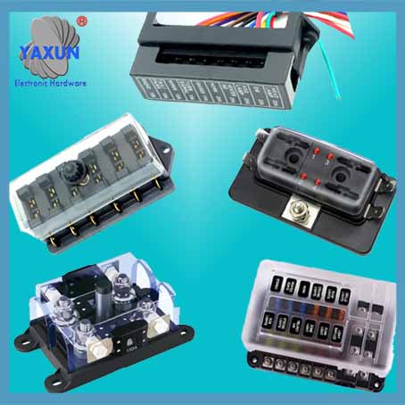 Caja de fusibles Multifunción para coche, portafusibles