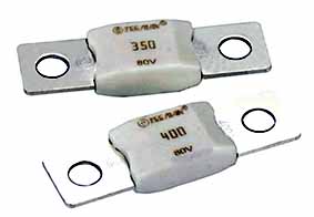 80VDC slow blow bolt type automotive fuse